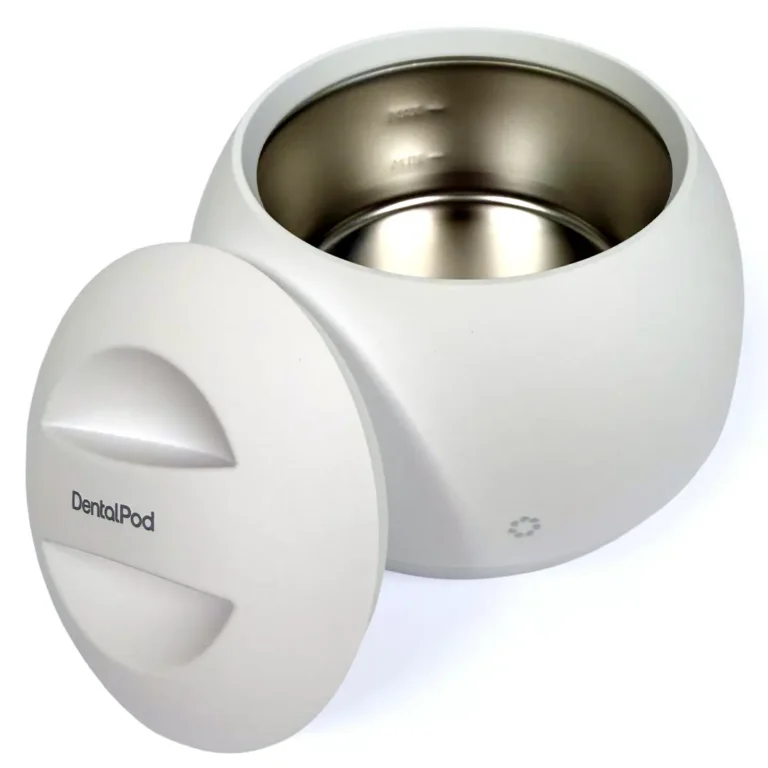 Ultrasonic retainer cleaner.