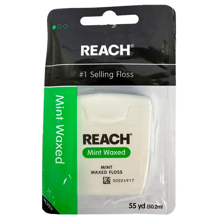 Reach waxed dental floss.